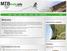 Tablet Screenshot of mtbtrails.info